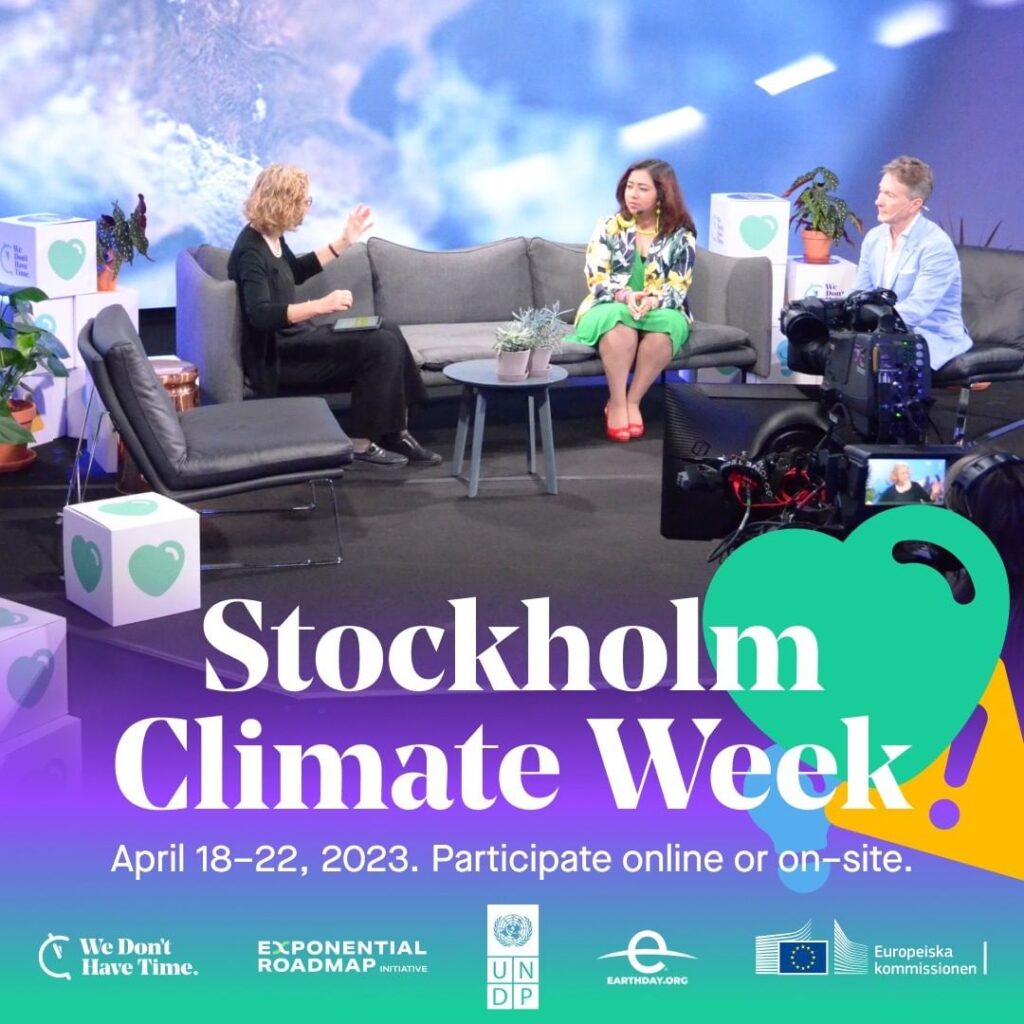 Stockholm climate week 2023 banner