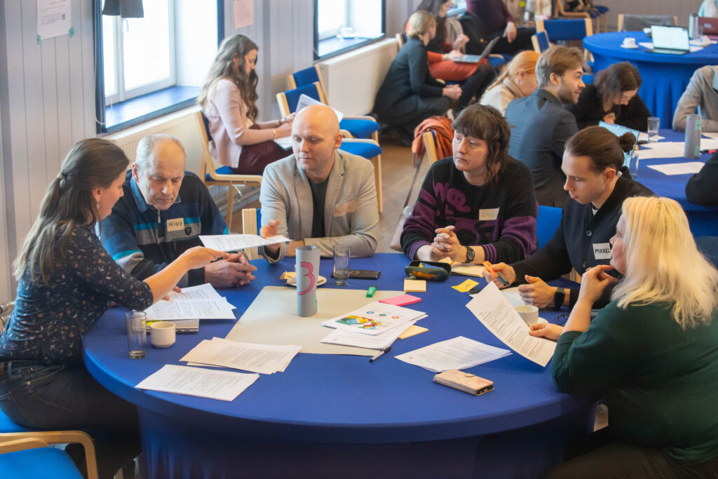 people around a table